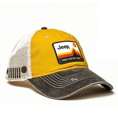 ジープ Jeep HAVE FUN OUT THERE メッシュキャップ イエロー