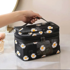 訳あり新品   デイジー   花柄   メッシュ   バニティポーチ