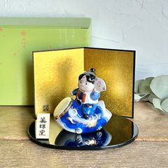 錦彩鯉のぼり金太郎 緋鯉付 薬師窯 陶器の五月人形 - メルカリ