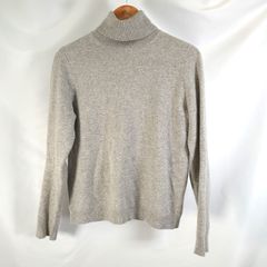 UNIQLO カシミヤタートルネックセーター LIGHT GRAY ユニクロ レディース Lサイズ