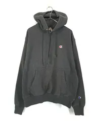 古着 Champion Reverse Weave ワンポイント リバース スウェット パーカー チャコール M 古着 