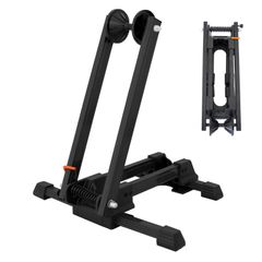 Brand New GORIX Indoor Bicycle Stand, L-shaped, for 1 Bike, 20-29 inch, Folding Bicycle Stand [Road Bike, Cross Bike, Mountain Bike, Mini Velo Compatible] (KW-30) Black