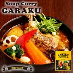 スープカレー GARAKU 札幌スープカレー チキン 2個セット 送料無料 メール便 北海道 お土産 ガラク カレー 有名店 人気 手土産 プレゼント 贈り物 ギフト 再現 レトルト 和風だし バレンタイン