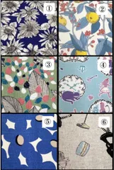 【ハンドメイド】ブックカバー　文庫本サイズ　6種類