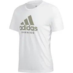 【新品】【JOサイズのみ】adidas(アディダス) オウンザランビッグロゴTシャツ メンズ 半袖 ランニングウェア　ホワイト　GLZ00-FJ5005