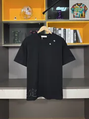 【今日特価】LUXE BEE ストーンロゴ刺繍 T シャツ-1-WTO輸入-MDY92