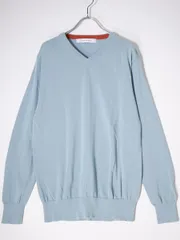 メンズメルローズMEN'S MELROSE WEB限定 洗えるウォッシャブルニットセーター【4】【MKNA71111】