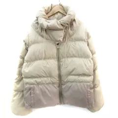 ダブルスタンダードクロージング ダブスタ DOUBLE STANDARD CLOTHING ダウンジャケット ミドル丈 ジップアップ F ベージュ /YM4のサムネイル