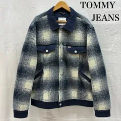 TOMMY JEANS トミー ジーンズ ジャケット、上着 ジャンパー、ブルゾン シアーチェック トラッカー フリース ジャケット スナップ DM12302