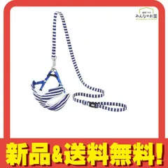 ワンワンカジュアル マリンベストハーネス&リード S 小型犬用 ブルー 1組入 (W55871) 