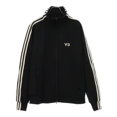 ワイスリー　メッシュライン　トラックジャケット　ブラック　XS Y-3 ワイスリー スタンドカラー ジップアップ メッシュ トラック