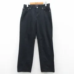 古着 ラルフローレン ポロジーンズ ブランド パンツ レディース コットン 黒 ブラック 25mar28 中古 ボトムス ジーパン Gパン ロング