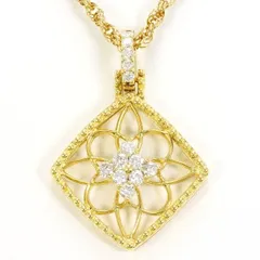 K18YG　ネックレス　necklace　ダイヤ　0.23　カード鑑別書　総重量約5.4g　約39cm