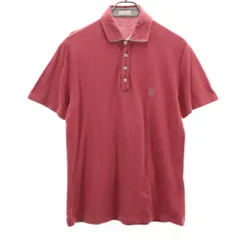 HGDT225/BRUNELLO CUCINELLI ポロシャツ 鹿の子 赤