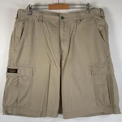 古着 ポロジーンズ POLO JEANS ショートパンツ カーゴパンツ カーゴショーツ 大きいサイズ ラルフローレン w40  ベージュ メンズ
