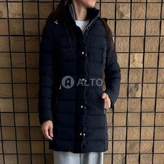 ★出荷の前にプレスをかけて配送★ 【2024-2025秋冬物モデル】 CAPEHORN ケープホーン QUINA クイナ 72574 ストレッチ ロングダウンコート レディース 501 BLACK/ブラック(金具はゴールド)