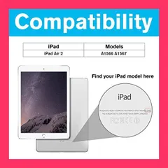 【スタッフおすすめ！】ProCase iPad Air 2(2014発売)ケース スマート 超スリム スタンド フォリオ保護ケース 半透明フロスト バックカバー 対応端末：Apple iPad Air 9.7