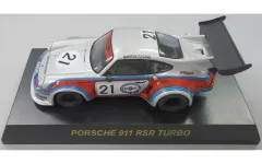 【中古】ミニカー ポルシェ 911 RSR TURBO #21 (シルバー) 「1/64 ポルシェ ミニカーコレクション4」 サークルK・サンクス限定