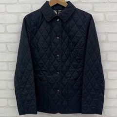 BURBERRY LONDON バーバリー ロンドン キルティング 中わた ジャケット/レディース トップス/ポリエステル キュプラ/ブラック系 黒 裏地 ノバチェック/FC059-720-09 42サイズ/ 服飾 (72-2025-0512-KO-003)