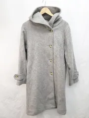 ◇ PREFERIR プレフェリール フード ロング シンプル 通勤 長袖 コート サイズM グレー レディース P  【1405090013432】のサムネイル