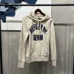 （ 105 ） Tommy Hilfiger(トミーヒルフィガー) ストリート 刺繡 裏起毛 フード付きTシャツ