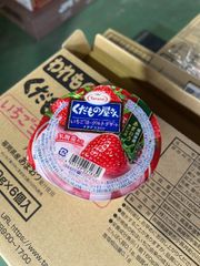 【まとめ売り】くだもの屋さん イチゴヨーグルトデザート あまおう ナタデココ入り 160g×6個×5箱(合計：30個)セット 賞味期限：2025年7月29日