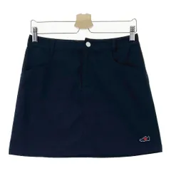 サイズ：1 NEW BALANCE GOLF ニューバランス  フロントワッペン シアサッカー スカート  ネイビー系 [240101499265] ゴルフウェア レディース ストスト