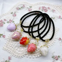 じゃらじゃら ヘアゴム いちごチョコ♡