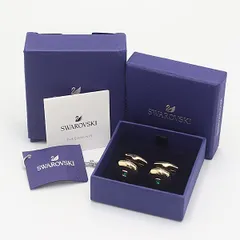 箱付 美品 スワロフスキー カフスボタン ゴールド メンズ KTR 2000000 NSK