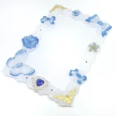 【即購入OK‼️】B7 硬質ケース ホイップデコ 青 姫系 推し活