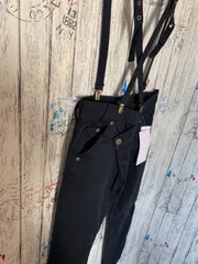 送料込み【訳あり】3WAY サスペンダー付き　パンツ　ブラック　Sサイズ