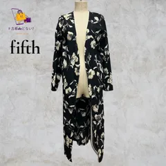 【Fifth】fifth フィフス 花柄 ガウン ロングカーディガン 羽織り ポリエステル100%