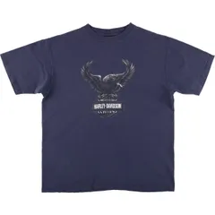 古着 00年代 ハーレーダビッドソン Harley-Davidson 鷲柄 イーグル柄 モーターサイクル バイクTシャツ メンズXL相当/eaa585328のサムネイル