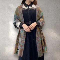 カシミヤショール ジャガード織 花柄 ストール ブラウン 茶色 ボタニカル柄 大判 一点物 手織り カシミール 伝統工芸 高級 カシミヤ100％ フラワーモチーフ 春夏秋兼用 ギフト向け インテリアにも最適