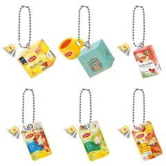 【中古】キーホルダー 全6種セット 「Lipton ミニチュアチャームコレクション」