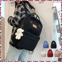 送料無料 大容量リュック バックパック軽量通勤通学 レディース A4収納可 遠足リュック マザーズバック 旅行 キーホルダー付き ユニセックス アウトドア リュック黒 学生 シンプルリュック鞄 韓国リュック 人気 カジュアル カバン