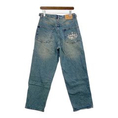 9090 King Logo Damage Buggy Denim キングロゴ デニムパンツ