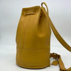 希少<!-利用不可文字-!>OLD COACH オールドコーチ 9984 ショルダーバッグ 斜め掛け 巾着型 革 キャメル