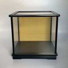 木製　ガラスケース 【内寸サイズ：間口22㎝　奥行18㎝　高さ21㎝(約)】