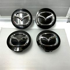 中古品 マツダ 純正 ホイール用 センターキャップ 4個セット シルバー アテンザセダン アテンザワゴン ホイールキャップ A127 中古