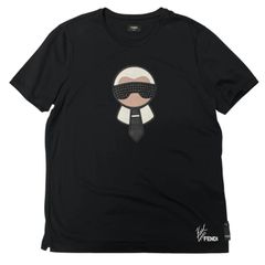 FENDI フェンディ ラブTシャツ カールラガーフェルド ブラック 54