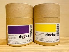 【新品・未使用】decka-Quality socks- パープル＆イエロー 25.0-28.0㎝