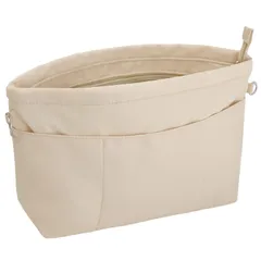 【在庫処分】トートバッグ用 ファスナー付き 仕切り 収納バッグ Organizer 小さめ 小さめ bag 軽量 防水 in バックインバック メンズ bag レディース インナーバッグ 4色 横 A5 ベージュ ナイロン バッグインバッグ S SHINGON