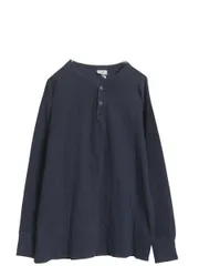 【お得なクーポン配布中!】 80s USA製 エルエルビーン ヘンリーネック 長袖 Tシャツ メンズ L ヴィンテージ ロンT ロングスリーブ アンダーシャツ 無地 2レイヤー 紺