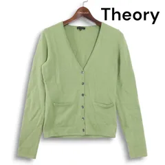 Theory セオリー 【CASHIMERE STRETCH LIN】 秋冬 ニット カシミヤ カーディガン 羽織り Sz.2 レディース