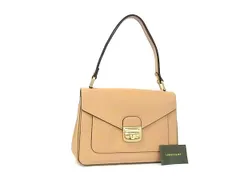 ■新品■未使用■ LONGCHAMP ロンシャン レザー ハンドバッグ ショルダーバッグ 肩掛け レディース ベージュ系 BM6566