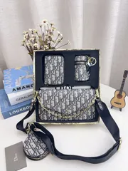 ギフトボックス包装！超お得なセット 麻雀バッグ＋リップバッグ＋財布 -WT0輸入