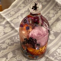ハロウィン　ガラスドーム　固まるハーバリウム