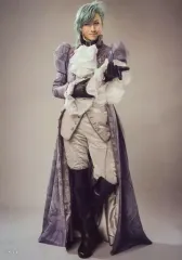 【中古】生写真(男性) 太田基裕(アインザッツ)/全身・衣装紫・左手上げ・背景白・キャラクターショット/舞台「劇団シャイニング from うたの☆プリンスさまっ♪『マスカレイドミラージュ』」ブロマイドセットA