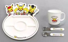 【中古】マグカップ・湯のみ ピカチュウ お子様ランチプレートセット 「ポケットモンスター Pokemon Cafe」